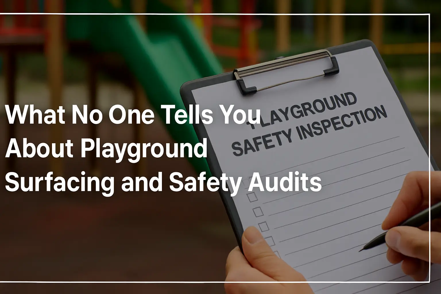 What No One Tells You About Playground Surfacing and Safety Audits